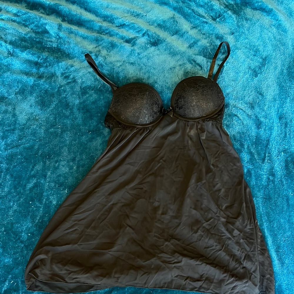 Black lacy lingerie